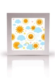 Gökyüzü Panel Güneşli-bebek Odası Avize-60cmx60cm-54watt-led-bebek Avize-güneş Avize-bulutlu Avize-gülen Güneş Led - 3