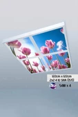 Gökyüzü Panel 124cm X 124cm-dörtlü- Led-sıva Üstü-216w-otel-resepsiyon Led Aydınlatma-avize Modelleri - 1
