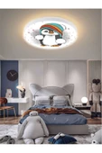 Gökyüzü Panel Sevimli Penguen Avize-led Avize-25watt-30cm X 30cm,çocuk Odası Avize, Avize Modelleri,avize - 4