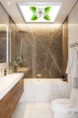 Gökyüzü Panel Wc Avize-60x60-54w-led-armatür-banyo-aydınlatma-desenli-panel-wc-led-ampul-banyo Işıkları-tekli Led - 1