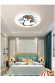 Gökyüzü Panel Sevimli Penguen Avize-led Avize-25watt-30cm X 30cm,çocuk Odası Avize, Avize Modelleri,avize - 6