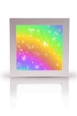 Gökyüzü Panel Genç Odası Avize-60cmx60cm-54watt Led-6500 Kelvin (beyaz)-gökkuşağı Avize-hd Alan Homojen Aydınlatma - 2