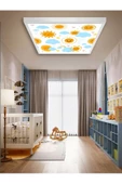 Gökyüzü Panel Güneşli-bebek Odası Avize-60cmx60cm-54watt-led-bebek Avize-güneş Avize-bulutlu Avize-gülen Güneş Led - 2