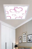 Gökyüzü Panel Banyo Avize Kalp Tavana Model 48w Beyaz Çerçeveli - 3