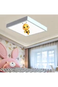 Gökyüzü Panel Arı Kardeş Çocuk Odası Led Avize-60cmx 60xm Büyük Kare-1.5kg Hafif- 54w Güçlü Işık-pcb Led - 3