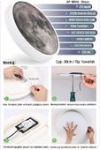 Gökyüzü Panel Yatak Başı Aplik-moon Led Aplik, 30cm-led 25watt,duvar Aplikleri, Yatak Odası Aplik, Aplik Modelleri - 4