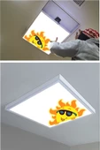 Gökyüzü Panel Yunus Çocuk Avize Led Yeni Tasarım Ledli Avize - 6