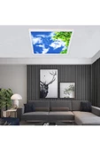 Gökyüzü Panel Hd Led Aydınlatma - 54watt - 60cm X 60cm - Ev Avize -tavana Yapışık Model- Kolay Montaj Avize - 1