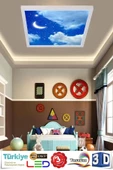 Gökyüzü Panel Yatak Odası-aydede Model 54w Yeni Nesil Aydınlatma 60x60 Led Avize - 3