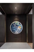 Gökyüzü Panel World Model,led Aplik, 30cm Çap,led 25watt, Modern,duvar Aplik, Yatak Odası Aplik,yatak Başı Aplik, - 3