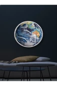 Gökyüzü Panel World Art, Led Aplik,30cm Çap Led 25watt, Modern,duvar Aplik,led, Yatak Odası Aplik,yatak Başı Aplik - 1