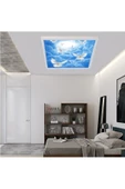 Gökyüzü Panel 54watt-güçlü Işık-modern Tasarım-60x60 54w Ledli Tavan Avize-kuş Cenneti-tavana Yapışık Salon Avize - 3