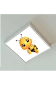 Gökyüzü Panel Arı Kardeş Çocuk Odası Led Avize-60cmx 60xm Büyük Kare-1.5kg Hafif- 54w Güçlü Işık-pcb Led - 1