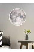 Gökyüzü Panel Salon Aplik-moon Led Aplik,30cm Çap, Led 25watt Modern Duvar Aplik Yatak Odası Aplik Duvar Lambası - 1