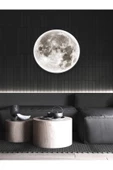 Gökyüzü Panel Trend Ürün Moon Led Aplik,30cm Çap, Led 25watt, Modern, Duvar Aplik, Yatak Odası Aplik,duvar Lambası - 1