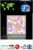 Gökyüzü Panel Modern Desenli Tavan Avize 54w Led Aydınlatma 60cmx60cm Çerçeveli - 2