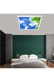 Gökyüzü Panel Hd Led Aydınlatma - 54watt - 60cm X 60cm - Ev Avize -tavana Yapışık Model- Kolay Montaj Avize - 3