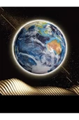 Gökyüzü Panel Modern World, Led Aplik, 30cm Çap,led 25watt, Modern,duvar Aplik, Yatak Odası Aplik,yatak Başı Aplik - 3
