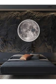 Gökyüzü Panel Moon,led Aplik,30cm Çap Led 25watt, Modern,duvar Aplik,led, Yatak Odası Aplik,yatak Başı Aplik, New - 3