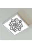 Gökyüzü Panel Desenli 60x60 Ledli Lamba-tavana Model Avize-54watt-beyaz Işık-ev-oda Avize Modelleri-yeni Trend - 1