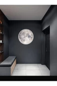 Gökyüzü Panel Yatak Odası Aplik Moon Led Aplik 30cm Çap Led 25watt - 6