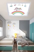 Gökyüzü Panel Çocuk Avize Duma Led 48w Tavan Tipi Avize - 1