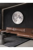 Gökyüzü Panel Moon Led Aplik,30cm Çap, Led 25watt, Modern, Duvar Aplik, Yatak Odası Aplik,salon Aplik Modelleri - 2