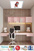 Gökyüzü Panel Itfayeci Köpek Çocuk Odası Avize 60cm X60cm Led Lamba 54w - 1