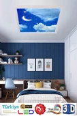 Gökyüzü Panel Yatak Odası-aydede Model 54w Yeni Nesil Aydınlatma 60x60 Led Avize - 1