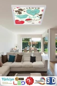 Gökyüzü Panel Uv Baskılı Led Panel Tavan 54w Led Aydınlatma Hd Avize 60cmx60cm - 1