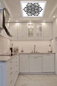 Gökyüzü Panel Mutfak Led Avize Şık Desenli Led Avize 42w Tavana Model - 4