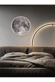 Gökyüzü Panel Yatak Başı Aplik-moon Led Aplik, 30cm-led 25watt,duvar Aplikleri, Yatak Odası Aplik, Aplik Modelleri - 1