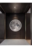 Gökyüzü Panel Moon,led Aplik,30cm Çap Led 25watt, Modern,duvar Aplik,led, Yatak Odası Aplik,yatak Başı Aplik, New - 5