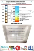 Gökyüzü Panel Çocuk Avize Unicorn Cool Led Aydınlatmalı Lamba 54w - 6