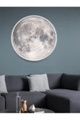Gökyüzü Panel Salon Aplik Trend Ürün Moon Led Aplik 30cm Çap Led 25 Watt Modern Duvar Aplik Yatak Odası Aplik - 5