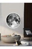 Gökyüzü Panel Moon Led Aplik, 30cm Çap, Led 25watt, Duvar Aplik, Yatak Odası Aplik, Duvar Lambası, Aplik Modelleri - 6