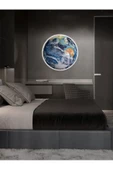 Gökyüzü Panel World Art, Led Aplik,30cm Çap Led 25watt, Modern,duvar Aplik,led, Yatak Odası Aplik,yatak Başı Aplik - 6