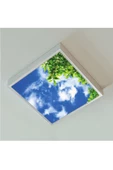 Gökyüzü Panel Hd Led Aydınlatma - 54watt - 60cm X 60cm - Ev Avize -tavana Yapışık Model- Kolay Montaj Avize - 4