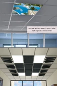 Gökyüzü Panel New-60cmx60cm-asma Tavan Led-sıva Altı-54watt-led Panel-led Armatür-60x60 Taş Yünü Asma Tavan Ledi - 2