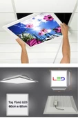 Gökyüzü Panel Asma Tavan Led-60cmx60 cm Sıva Altı-54w-6500k Led Panel Led Armatür- 60x60 Taş Yünü Asma Tavan Ledi - 1