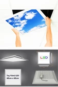 Gökyüzü Panel Asma Tavan Led-60cmx60cm-sıva Altı-54w-6500k-led Panel-led Armatür-60x60 Taş Yünü Asma Tavan Ledi-a+ - 3