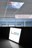 Gökyüzü Panel Asma Tavan Led-60cmx60cm-sıva Altı-54w-6500k-led Panel-led Armatür- 60x60 Taş Yünü Asma Tavan Ledi - 3