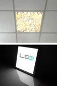 Gökyüzü Panel 60x60 Taş Yünü Asma Tavan Ledi-60cmx60cm Led Armatür-54w-beyaz-led Panel-asma Tavan Led-sıva Altı - 1