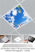 Gökyüzü Panel Asma Tavan Led-60cmx60cm-sıva Altı-54w-6500k-led Panel-led Armatür- 60x60 Taş Yünü Asma Tavan Ledi - 2