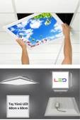 Gökyüzü Panel Asma Tavan Led-60cmx60cm-sıva Altı-54w-6500k-led Panel-led Armatür- 60x60 Taş Yünü Asma Tavan Ledi - 1