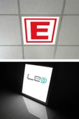 Gökyüzü Panel 60cmx60cm Led Armatür-60x60 Taş Yünü Asma Tavan Ledi-54w-beyaz-led Panel-asma Tavan Led-sıva Altı - 2