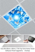 Gökyüzü Panel Asma Tavan Led-60cmx60cm-sıva Altı-54w-6500k-led Panel-led Armatür- 60x60 Taş Yünü Asma Tavan Ledi - 3