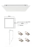 Gökyüzü Panel Gün Işığı Led, Gömme Led Armatur, Alçıpen Tavan 60x60 Led Panel, Sıva Altı 54watt led panel, 4000k - 6