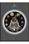 Gökyüzü Panel Space, Astronot Aplik-led Aplik-25watt-30cm Çap, Çocuk Odası Aplik, Aplik Modelleri, Trendyol Aplik - 2