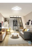 Gökyüzü Panel 60x60 Sıva Üstü 54watt Led Panel, Beyaz Işık 6500k- Beyaz Çerçeve, Homojen Aydınlatma, 60cm X 60cm - 2